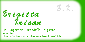 brigitta krisan business card